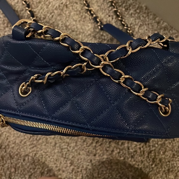 Chanel Blue Caviar Backpack. 💙 - Picture 5 of 8